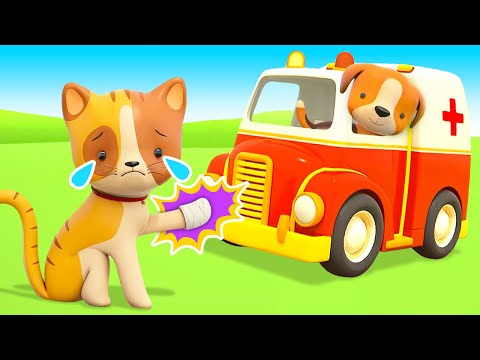 Helper cars learn animals for kids | Car cartoons for kids | Cars and trucks for kids &amp; Learn colors