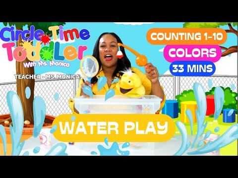 Toddler Lessons | Counting | Learn Colors | Day of the Week | Songs for Kids | Water Play