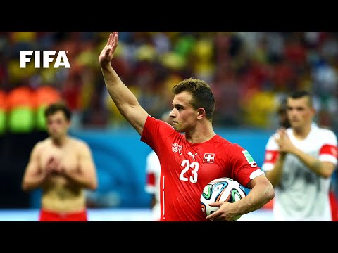 Xherdan Shaqiri opening goal vs Honduras | ALL THE ANGLES | 2014 FIFA World Cup