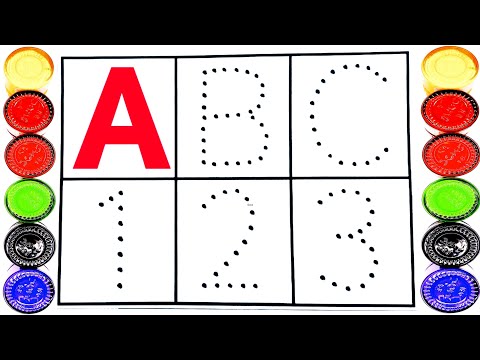 One two three, 1 to 100 counting,123 Numbers, 123, learn to count, ABC, ABCD, alphabet a to z - 3