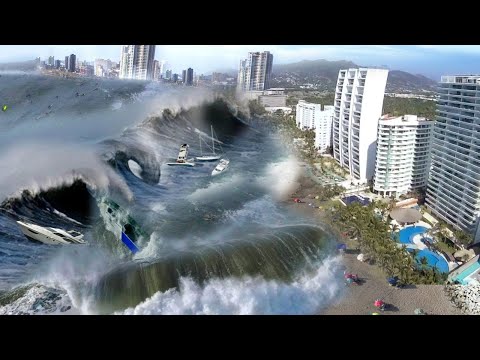 2 minutes ago in California, USA! Flash floods and tsunami wipe out homes in Ventura