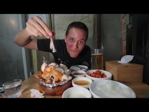 Korean Street Food - $15 ROAST CHICKEN Stuffed || Seoul South Korea