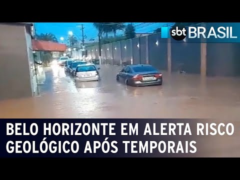 Temporais colocam Belo Horizonte em alerta para risco geol&oacute;gico | SBT Brasil (03/01/24)