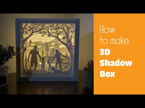 How to make a 3D Shadow Box - DIY Lightbox - Shadow Box Tutorial