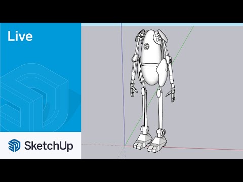 3D Modeling a ROBOT from PORTAL in SketchUp