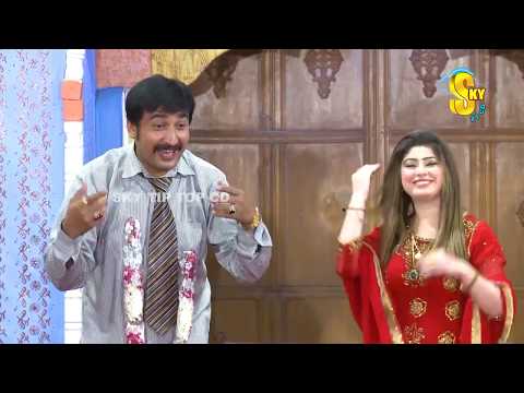 Kousar Bhatti and Sajjad Shoki | Punjabi Stage Drama | Haseena Wifi | Agha Majid | Comedy Clip 2019