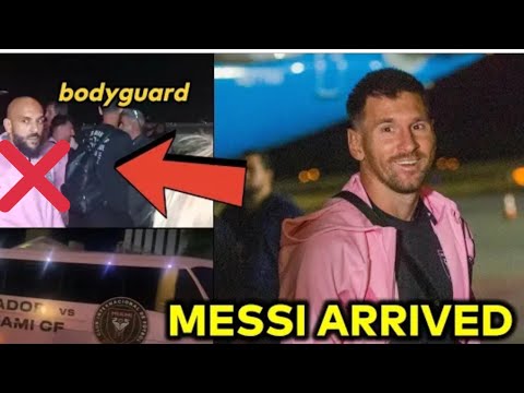 Inter Miami and lionel Messi arrived El Salvador  early Friday morning