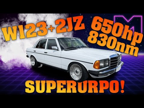 KOEAJOSSA - (PELOTTAVAN VIRITETTY!) MERCEDES-BENZ W123 200d +2JZ -84 (4K)