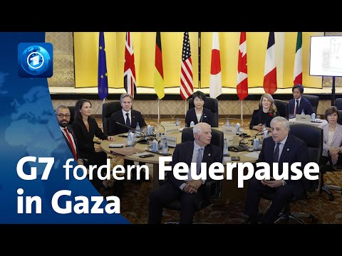 Treffen der Au&szlig;enminister:innen in Japan: G7-Staaten fordern Feuerpausen in Gaza