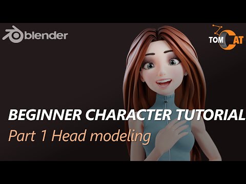 Blender Beginner Complete Character Tutorial  - Part1 - Modeling the Head