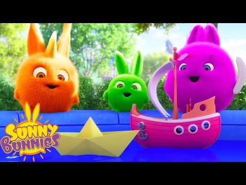 SUNNY BUNNIES - PLAYING PAPER BOAT | Season 7 COMPILATION | Cartoons for Children