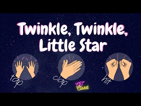 Brain Break Hand Exercise Warm Up to 'Twinkle Twinkle Little Star' for Beginner