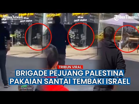 Disaksikan Warga, Pejuang Palestina Hadapi dan Balas Tembakan Tentara Israel di kamp Qalandia