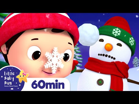 Snowman Lullaby +More Christmas Nursery Rhymes for Kids | Little Baby Bum