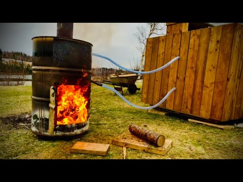 DIY: OFF GRID WOOD FIRED HOT TUB from IBC CONTAINER🔥