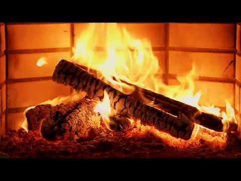 4K FIREPLACE 3 HOURS  Relaxing Fire Burning Video &amp; Crackling Fireplace Sounds