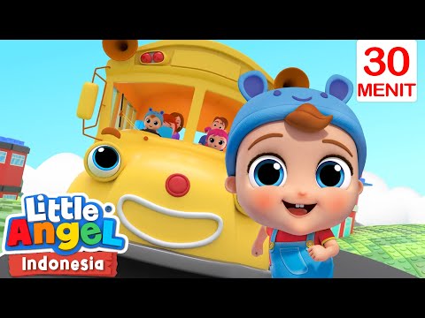 🚌Roda Bis Baby John!🚌 | Little Angel Bahasa Indonesia | Kartun dan Lagu Anak