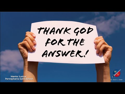 Thank God For The Answer - Kevin Zadai