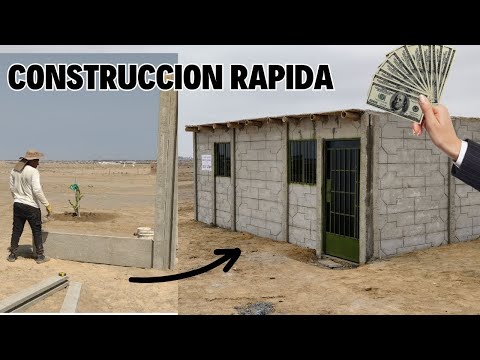 HOW to make a HOUSE in 10 HOURS using CONCRETE PLATES - precast CONCRETE BLOCKS