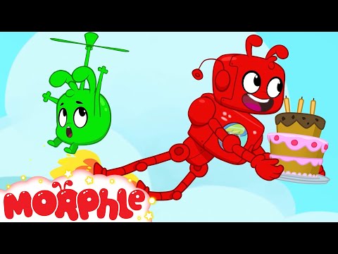 Morphle vs Orphle Big Birthday Cake Chase | @MorphleTV | Mila and Morphle | Kids Cartoons