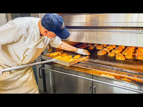 Amazing Japanese baker! Make a lot of bread from 2 o'clock in the middle of the night!