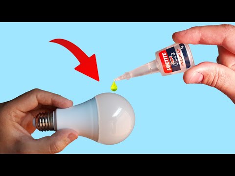 Just Put Super Glue On The Led Bulb and You Will be Amazed! How To Repair or Fix an LED Lamp.