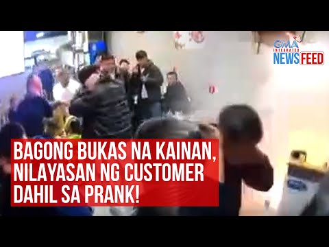 Bagong bukas na kainan, nilayasan ng customer dahil sa prank! | GMA Integrated Newsfeed