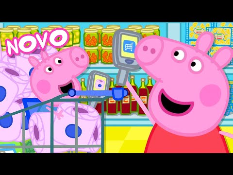 Peppa Pig Portugu&ecirc;s Brasil | Corrida de Carrinhos de Supermercado | NOVO Contos da Peppa Pig