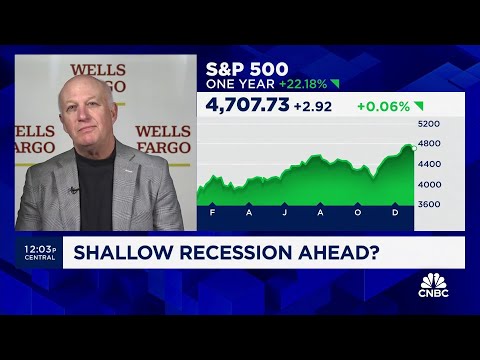 The economy will undergo a modest downturn in 2024, says Wells Fargo's Jay Bryson