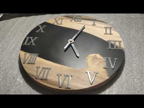 Making a walnut black epoxy clock | DIY epoxy clock