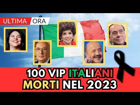 100 ITALIANI Famosi MORTI nel 2023 (li ricordi tutti?)