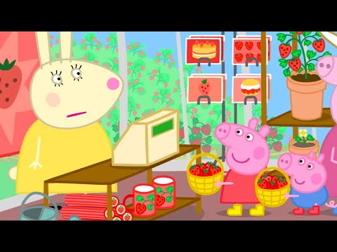 Picking Strawberries At The Strawberry Farm 🍓 | Peppa Pig Official Full Episodes