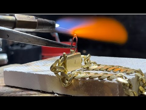 Make a men's 18k gold bracelet | Jewelry Making