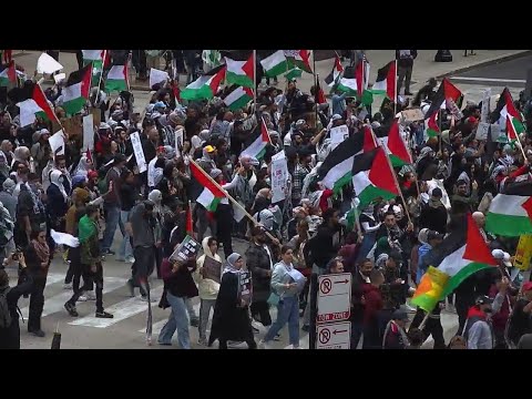 Chicago sees massive Palestinian protest on Michigan Avenue