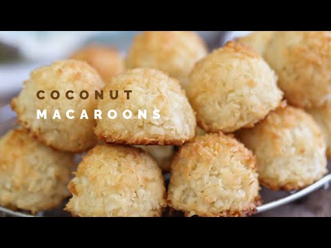 Coconut Macaroons | Easy No Flour Cookie Recipe