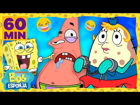 Bob Esponja | 1 Hora dos Momentos Mais ENGRA&Ccedil;ADOS do Bob Esonja! | Bob Esponja em Portugu&ecirc;s