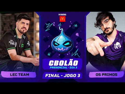 (O CAMPE&Atilde;O) FINAL CBOL&Atilde;O - OS PRIMOS x LEC TEAM - Robo vs Guigo - CBOLAO 2023 - Jogo 3