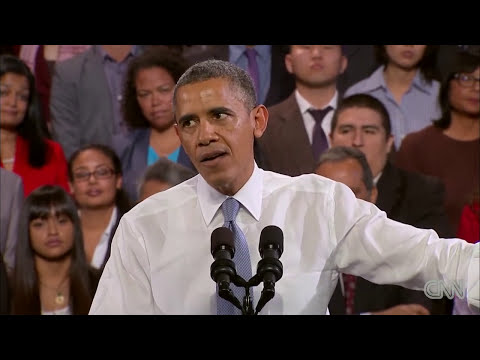 (2013) Obama responds to hecklers at speech