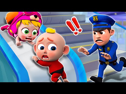 Be Careful At The Escalator - Magic Stairs Song - Funny Songs &amp; More Nursery Rhymes &amp; Kids Songs