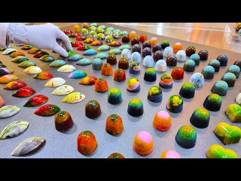 Handcrafted chocolate bonbons - Korean street food