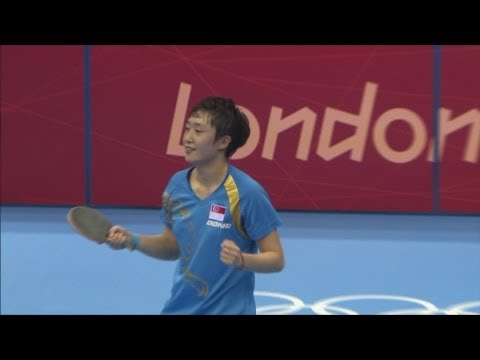 Feng (SIN) v Kim (KOR) Full Women's Table Tennis Quarter-Final Replay - London 2012 Olympics