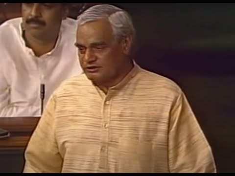 Former PM Atal Bihari Vajpayee No Confidence Motion Speech with English Subtitle