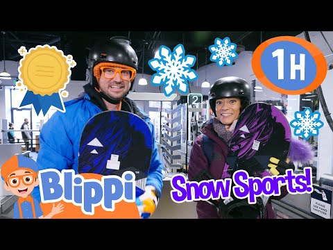 Blippi and Meekah's Winter Olympics Special! ⛷🏂😄 | Blippi | Express Yourself! - Moonbug Kids