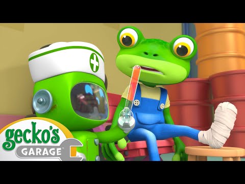 Oh No! Gecko is Sick - Gecko's Garage | Cartoons For Kids | Toddler Fun Learning