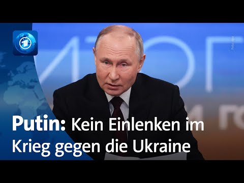 Erste Jahrespressekonferenz seit Angriff auf Ukraine: Putin h&auml;lt an russischen Kriegszielen fest