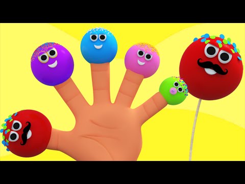 Cake Pops Finger Family | Nursery Rhymes For Kids And Childrens | 3D Rhymes