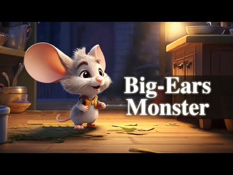 Big-Ears Monster | little mouse bedtime story | Moral Stories in English | Nap time books 🌛