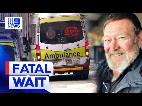 Queensland grandfather dies after waiting in ambulance | 9 News Australia