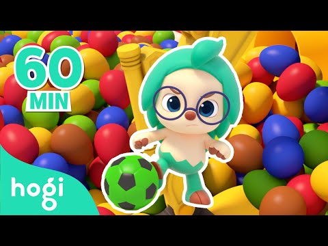 Learn Colors with Soccer Balls and others! | Compilation | Colors for Kids | Pinkfong Hogi