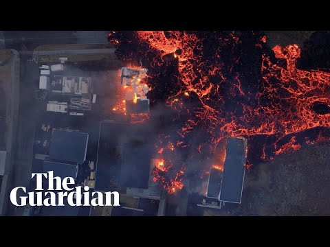 Drone footage shows lava engulfing Grindav&iacute;k in Iceland